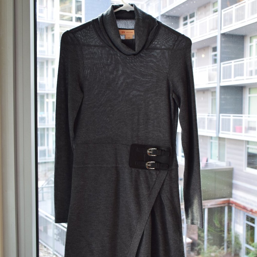 Wythe Long-sleeve Winter Dress w/ Belt, like new!